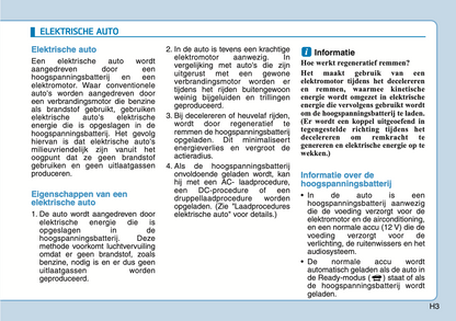 2020-2021 Hyundai Ioniq Electric Owner's Manual | Dutch