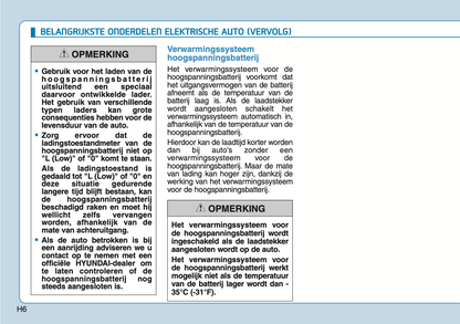2020-2021 Hyundai Ioniq Electric Owner's Manual | Dutch