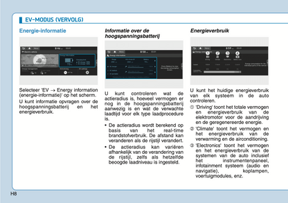 2020-2021 Hyundai Ioniq Electric Owner's Manual | Dutch