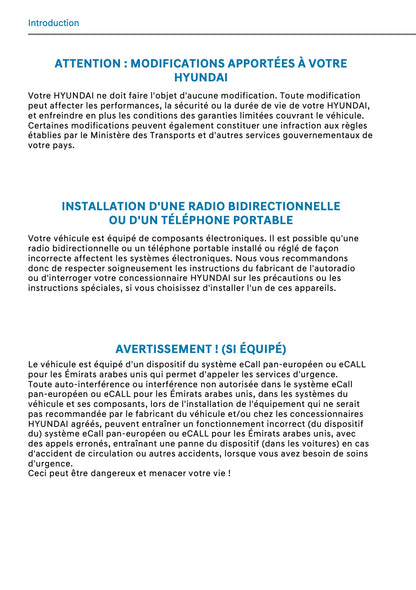 2026 Hyundai Kona Owner's Manual | French