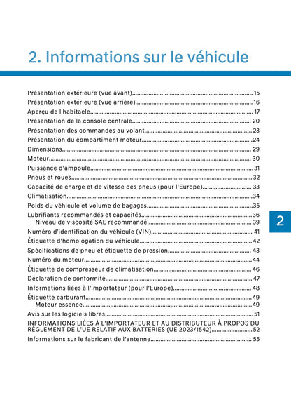 2026 Hyundai Kona Owner's Manual | French