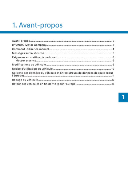 2026 Hyundai Kona Owner's Manual | French