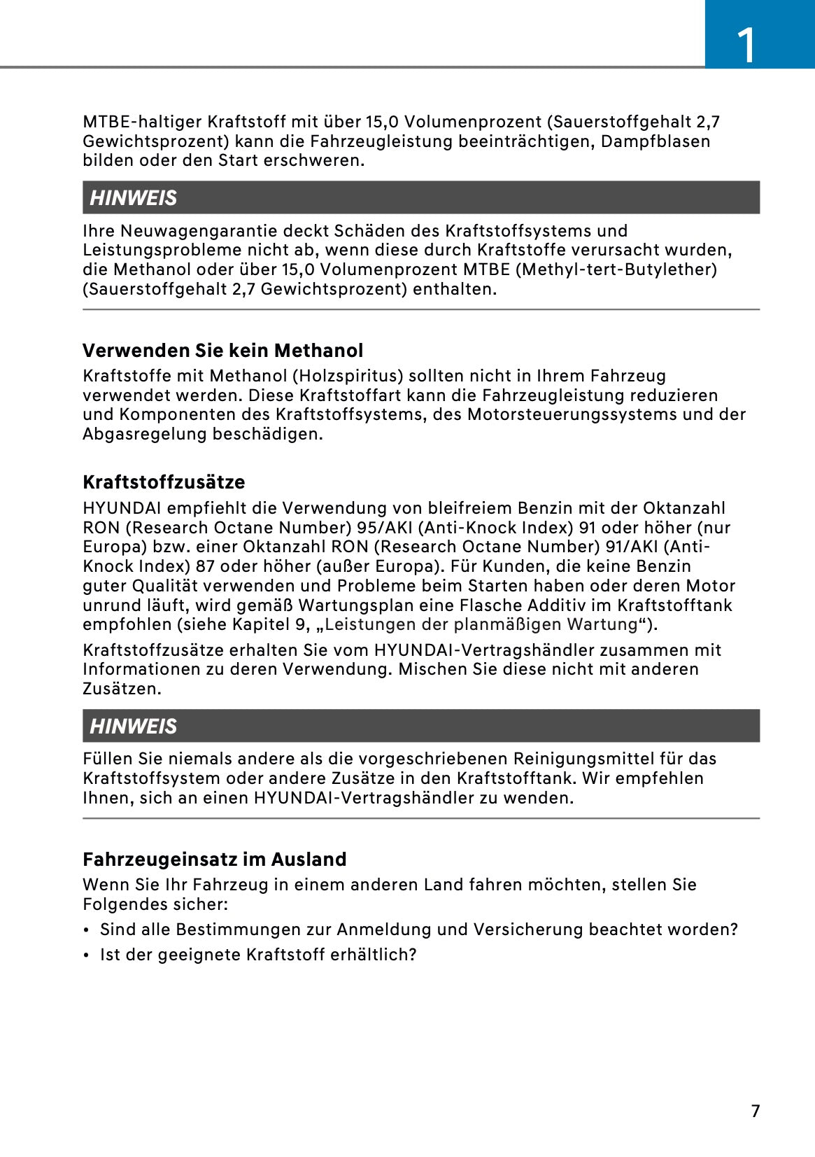 2026 Hyundai Kona Hybrid Owner's Manual | German