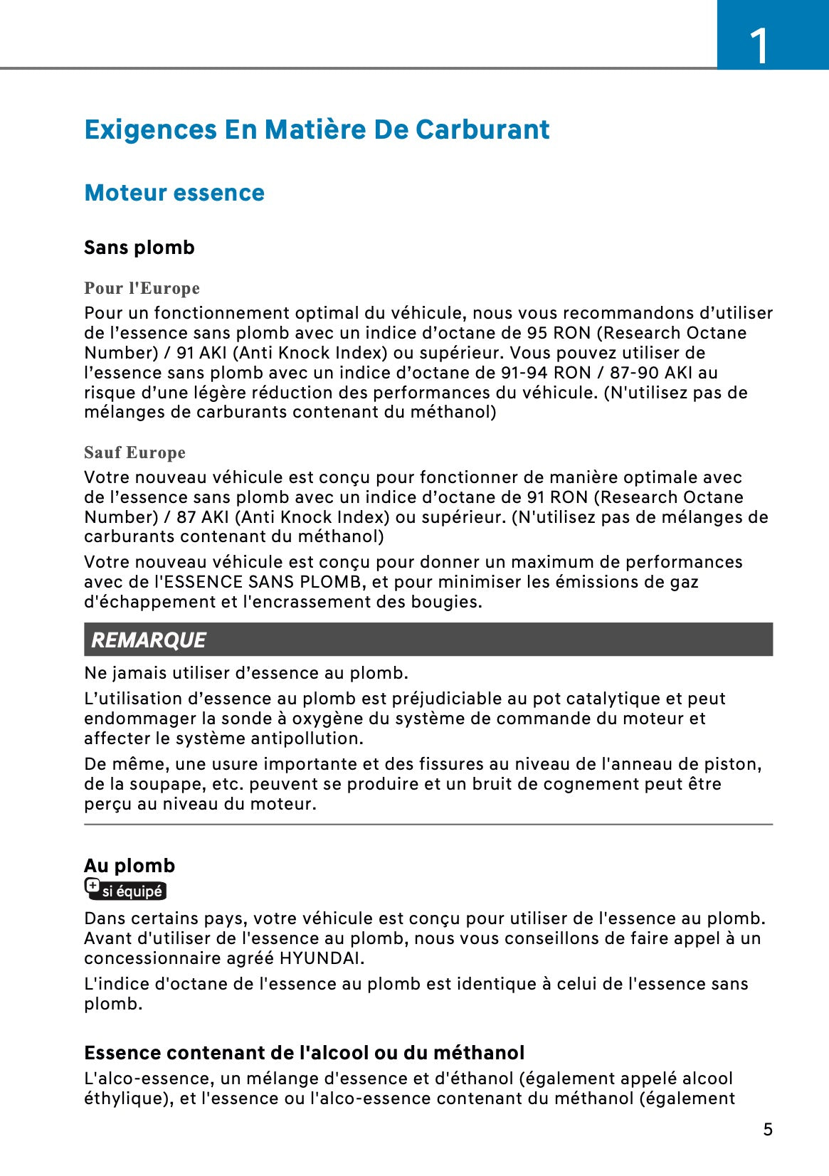 2026 Hyundai Kona Hybrid Owner's Manual | French