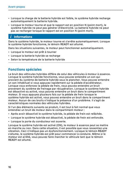 2026 Hyundai Kona Hybrid Owner's Manual | French