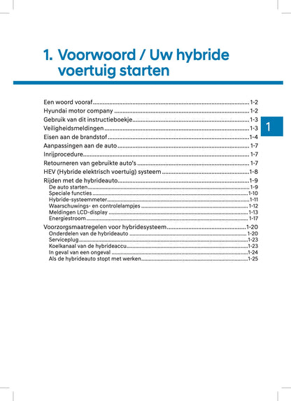 2022 Hyundai Kona Hybrid Owner's Manual | Dutch
