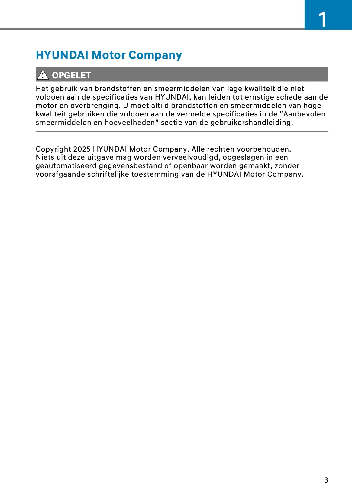 2026 Hyundai Kona Owner's Manual | Dutch