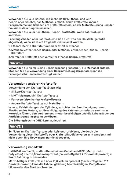 2026 Hyundai Santa Fe Bedienungsanleitung | Deutsch