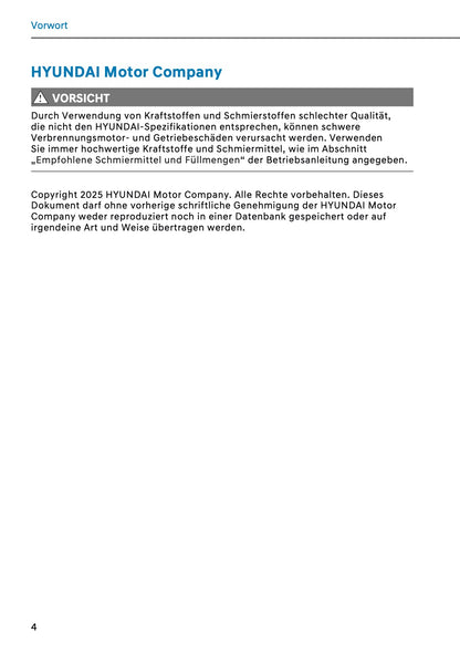 2026 Hyundai Santa Fe Bedienungsanleitung | Deutsch