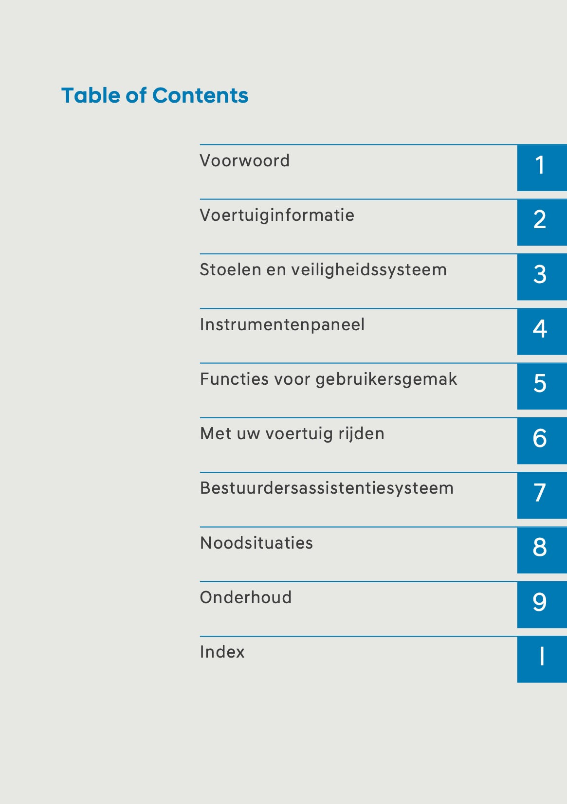 2026 Hyundai Santa Fe Owner's Manual | Dutch