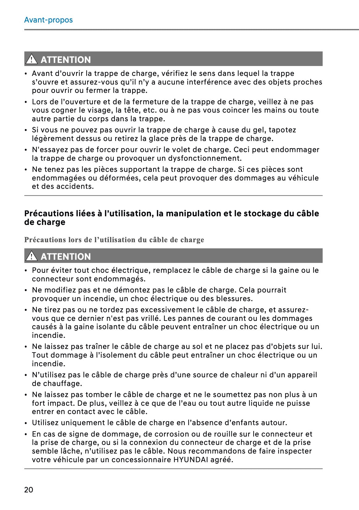 2026 Hyundai Santa Fe PHEV Owner's Manual | French