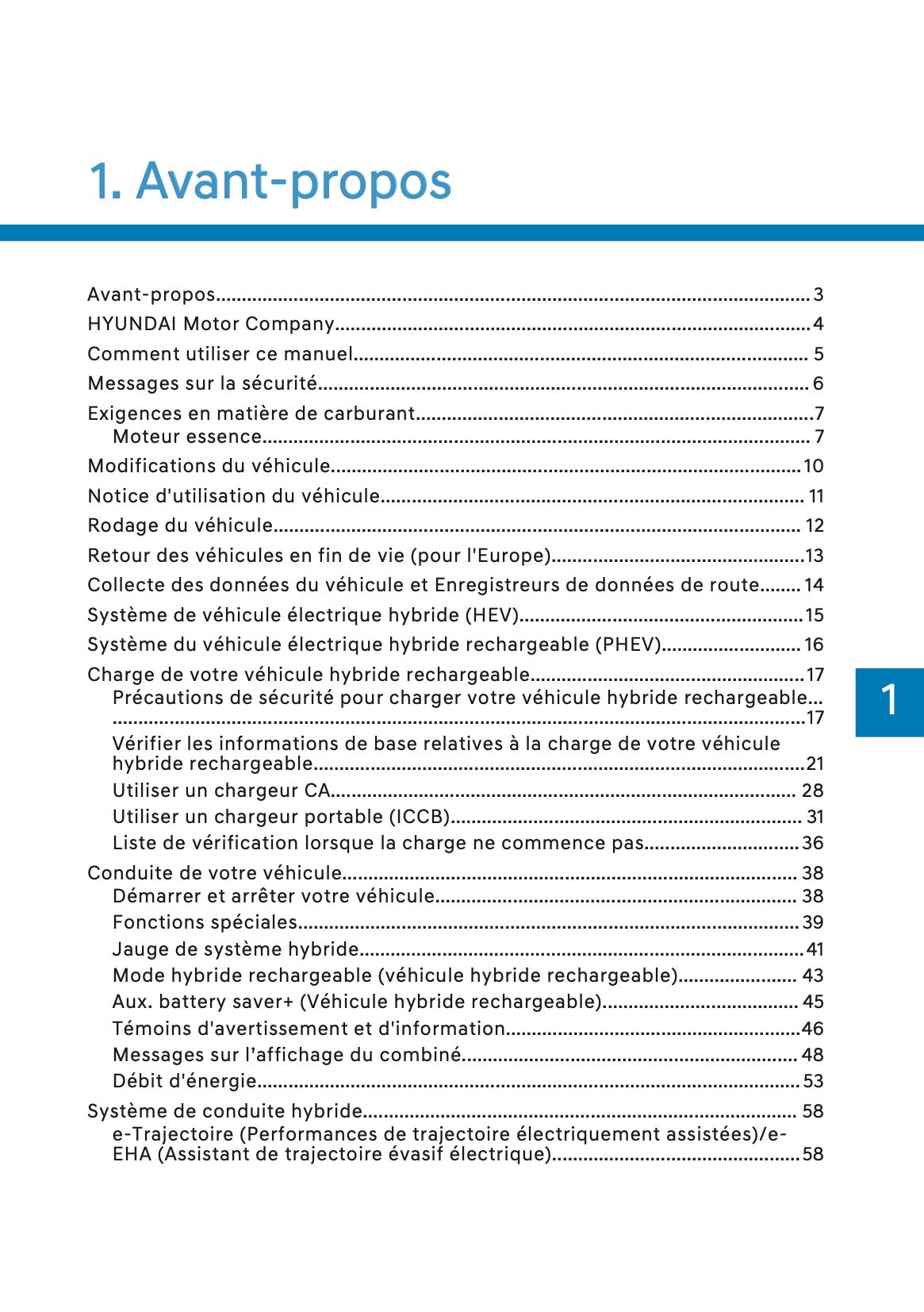 2026 Hyundai Santa Fe PHEV Owner's Manual | French