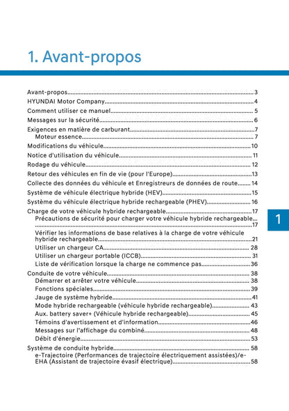 2026 Hyundai Santa Fe PHEV Owner's Manual | French