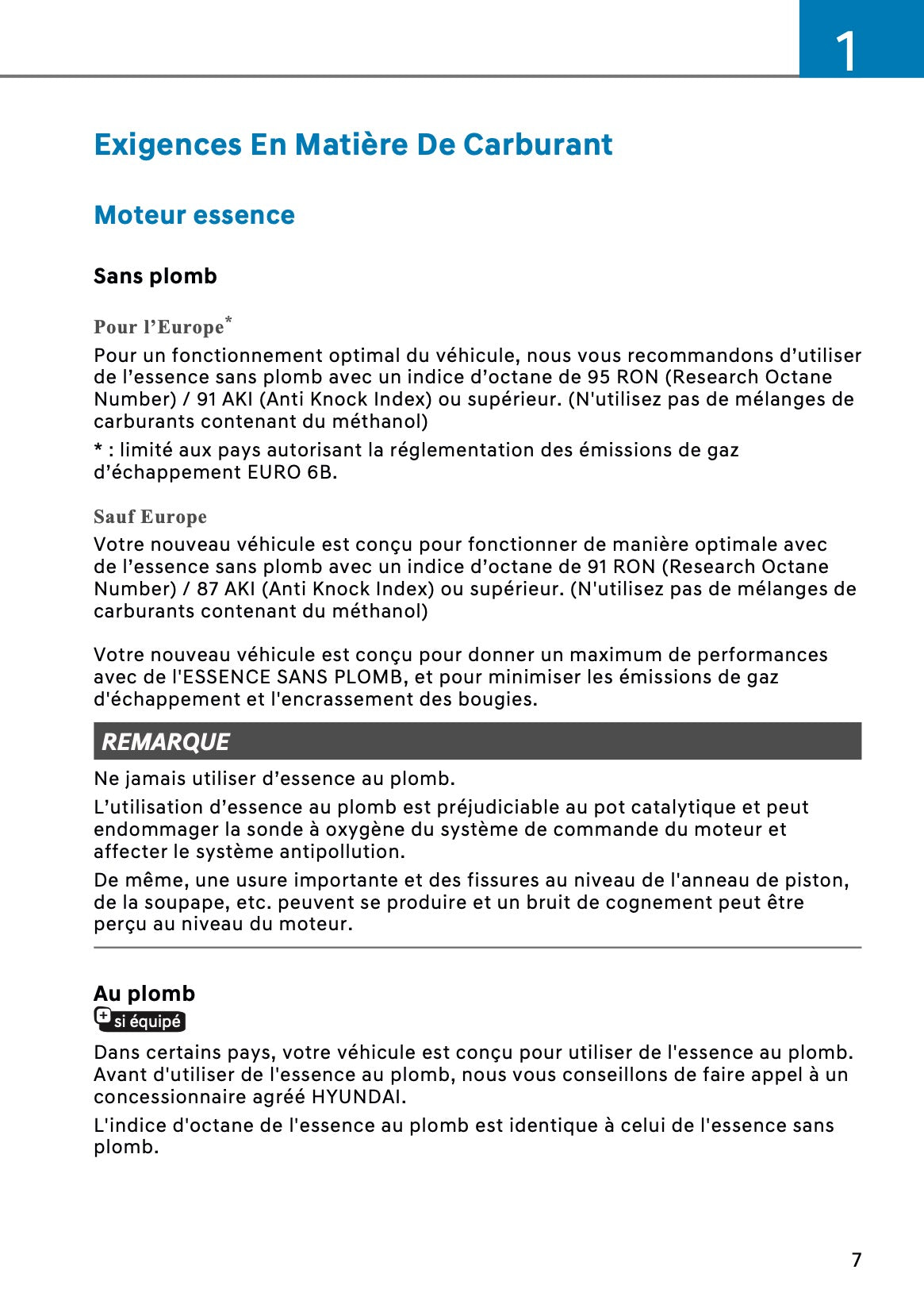 2026 Hyundai Santa Fe PHEV Owner's Manual | French