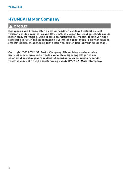 2026 Hyundai Santa Fe PHEV Owner's Manual | Dutch