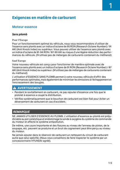 2025-2026 Hyundai Tucson/Tucson Hybrid Owner's Manual | French