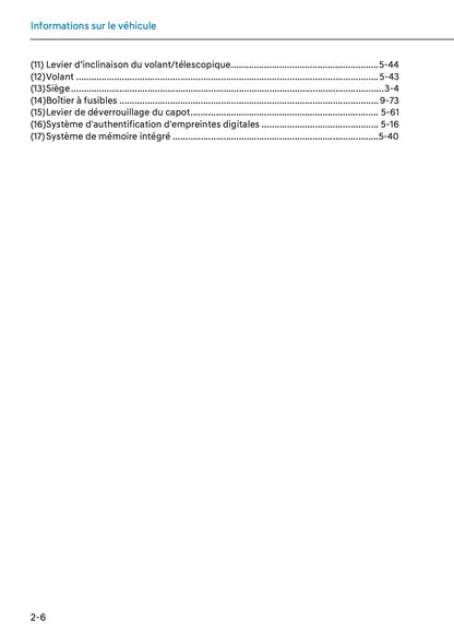 2025-2026 Hyundai Tucson/Tucson Hybrid Owner's Manual | French