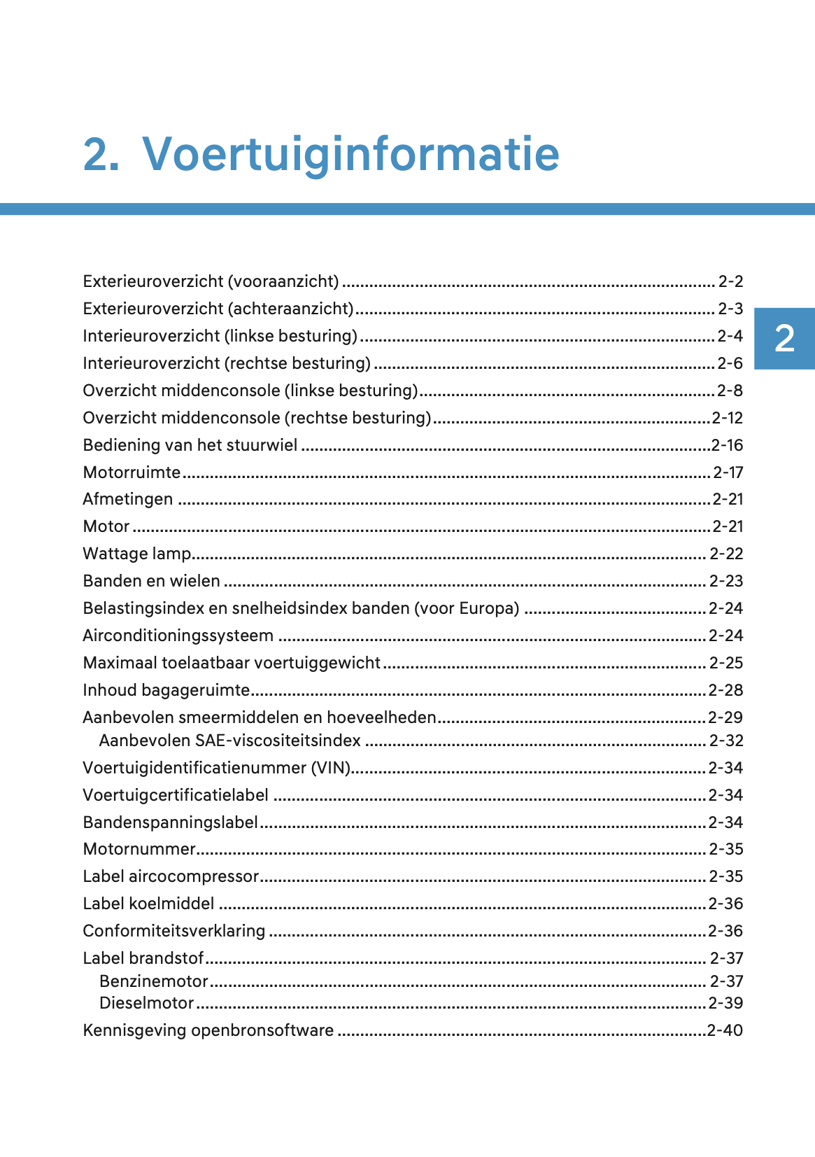 2024-2025 Hyundai Tucson Owner's Manual | Dutch