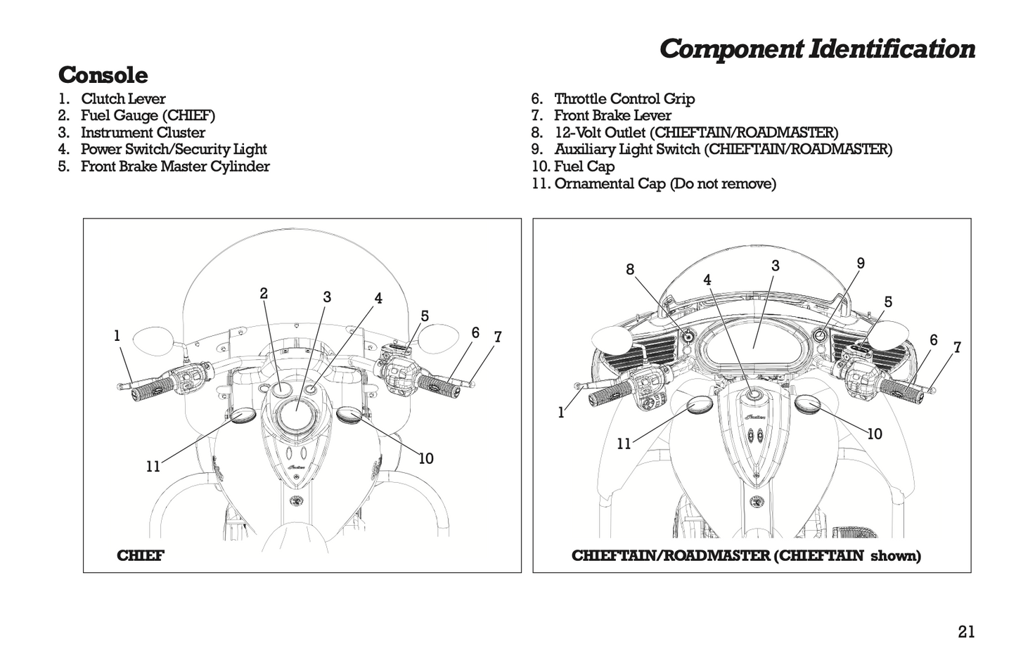 2015 Indian Motorcycle Chief Classic/Vintage/Chieftain/Roadmaster Owner's Manual | English