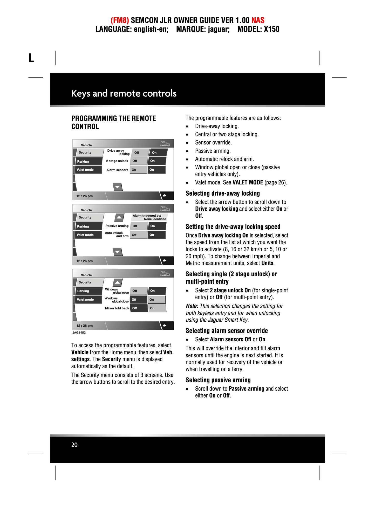 2011 Jaguar XK Owner's Manual | English