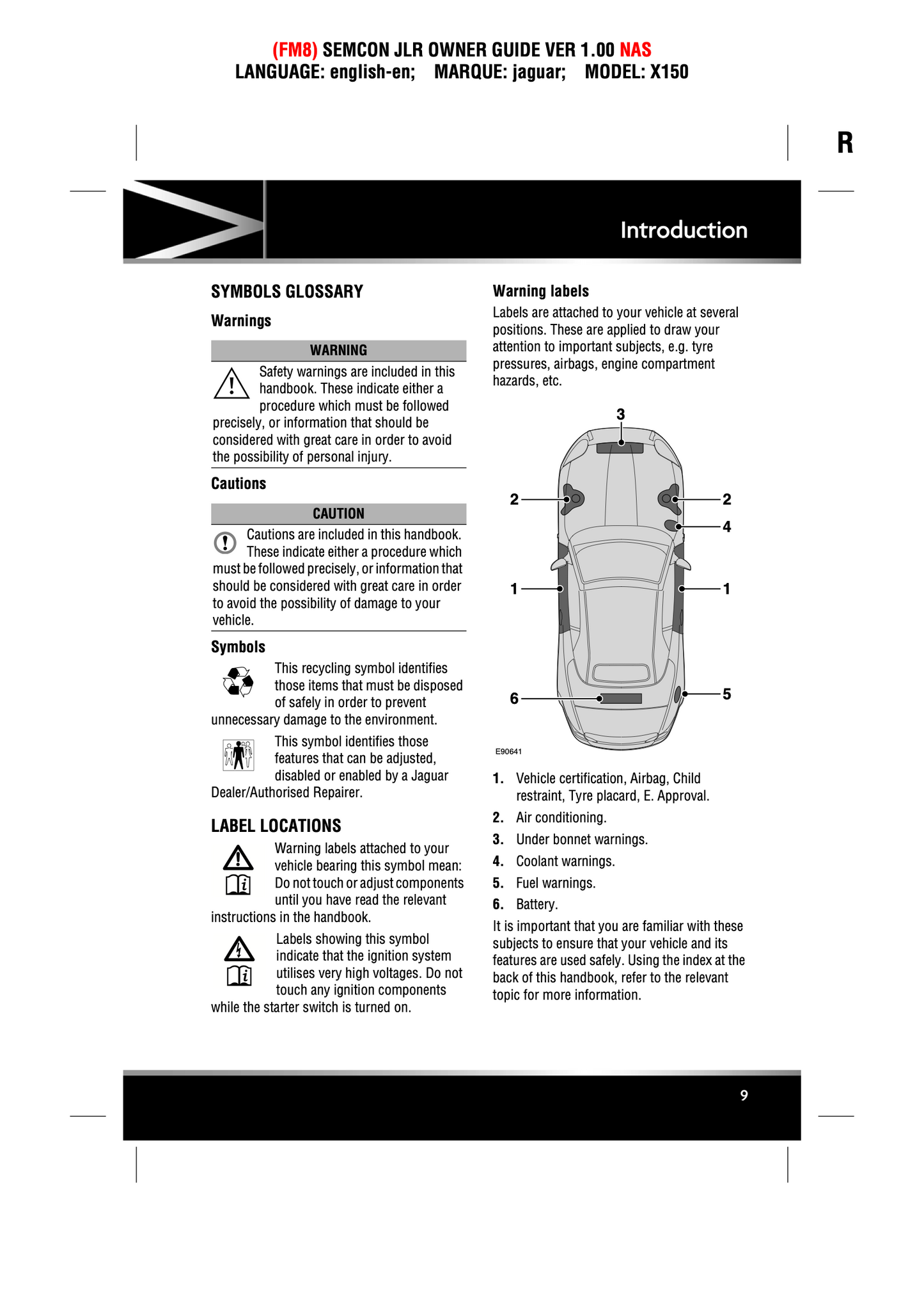 2011 Jaguar XK Owner's Manual | English