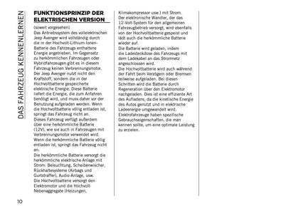 2023-2024 Jeep Avenger Bedienungsanleitung | Deutsch