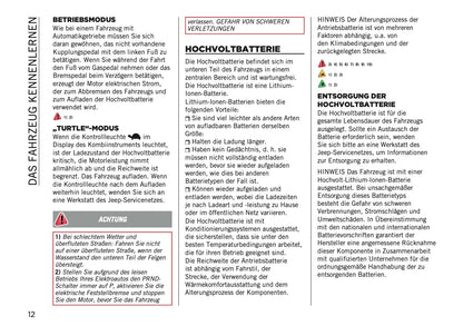 2023-2024 Jeep Avenger Bedienungsanleitung | Deutsch