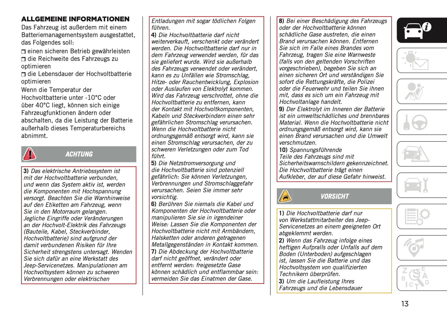 2023-2024 Jeep Avenger Bedienungsanleitung | Deutsch