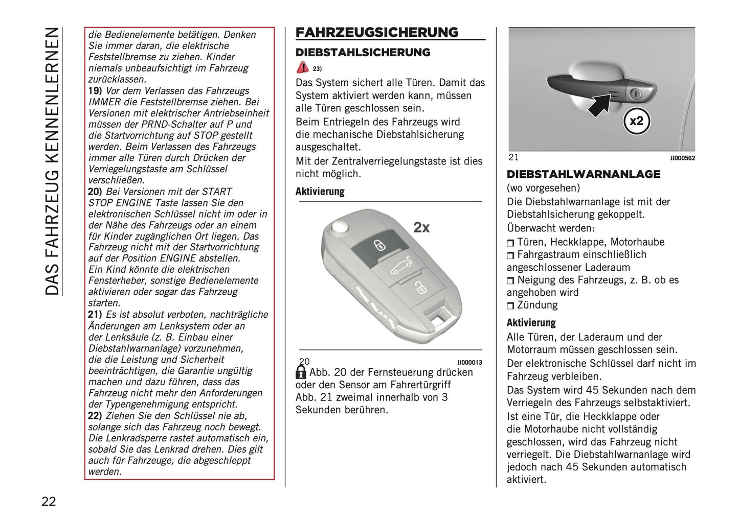 2023-2024 Jeep Avenger Bedienungsanleitung | Deutsch