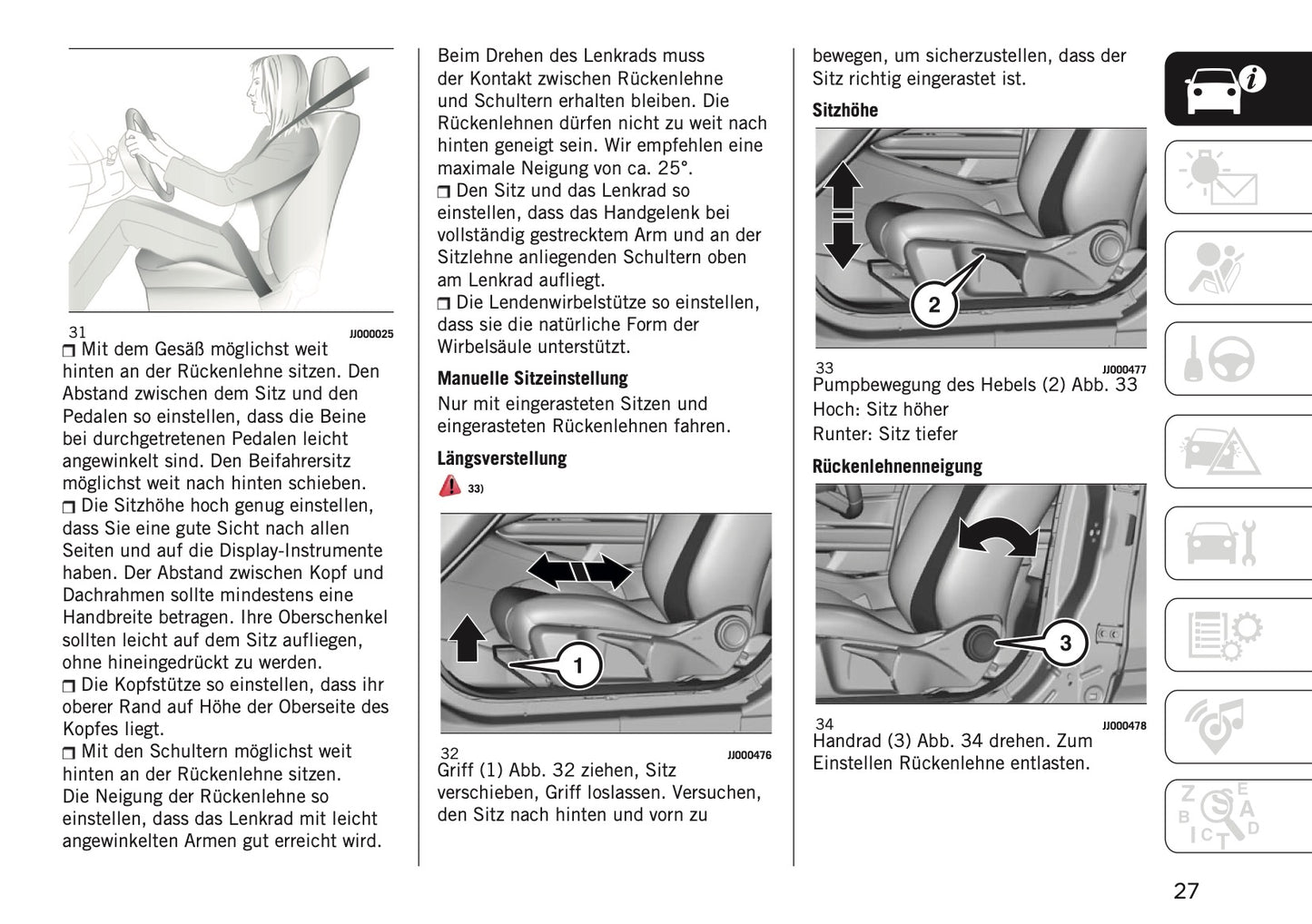 2023-2024 Jeep Avenger Bedienungsanleitung | Deutsch