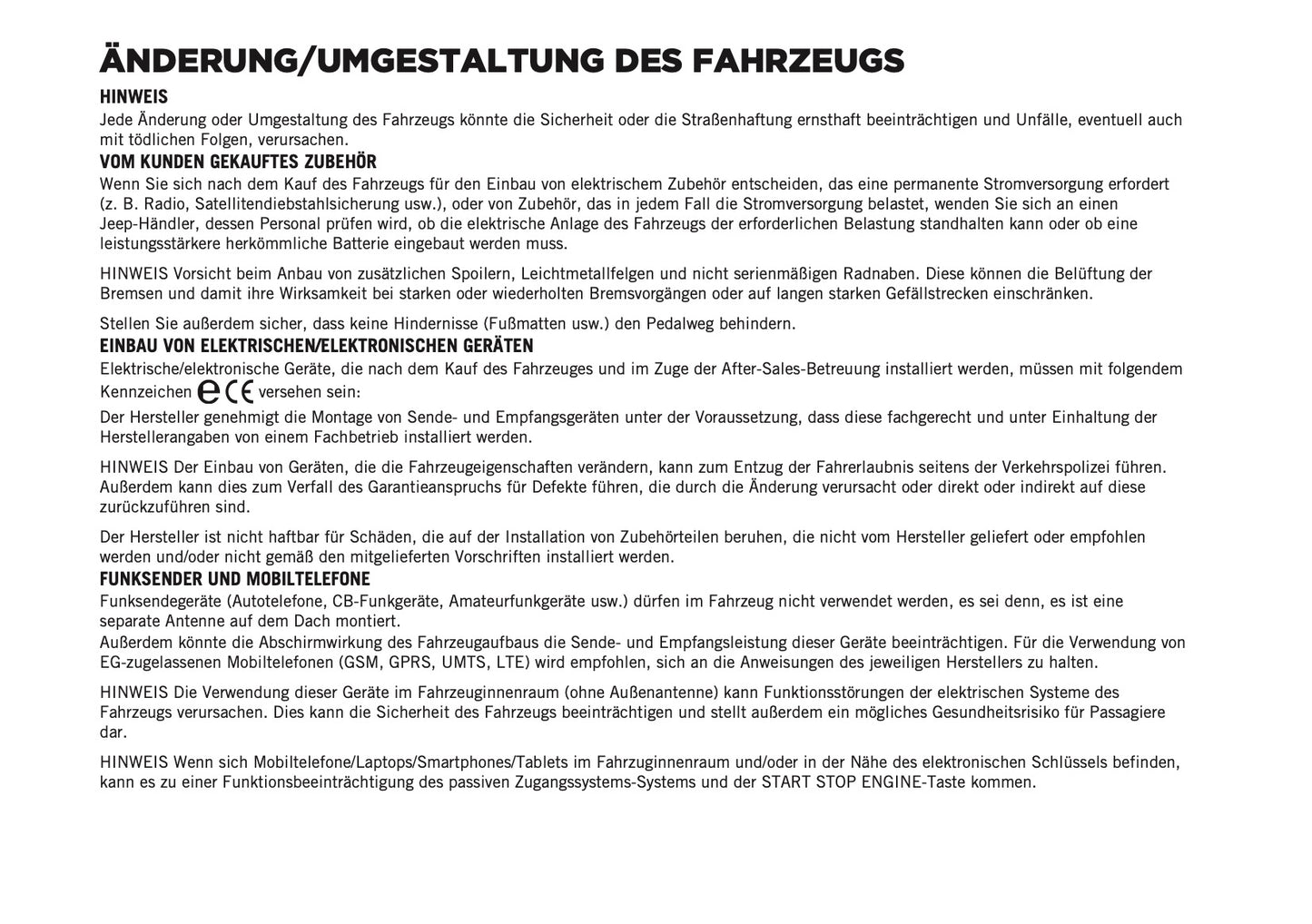 2023-2024 Jeep Avenger Bedienungsanleitung | Deutsch