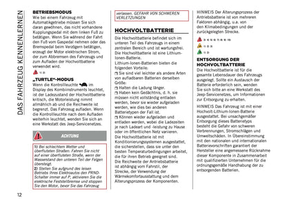 2025 Jeep Avenger Bedienungsanleitung | Deutsch