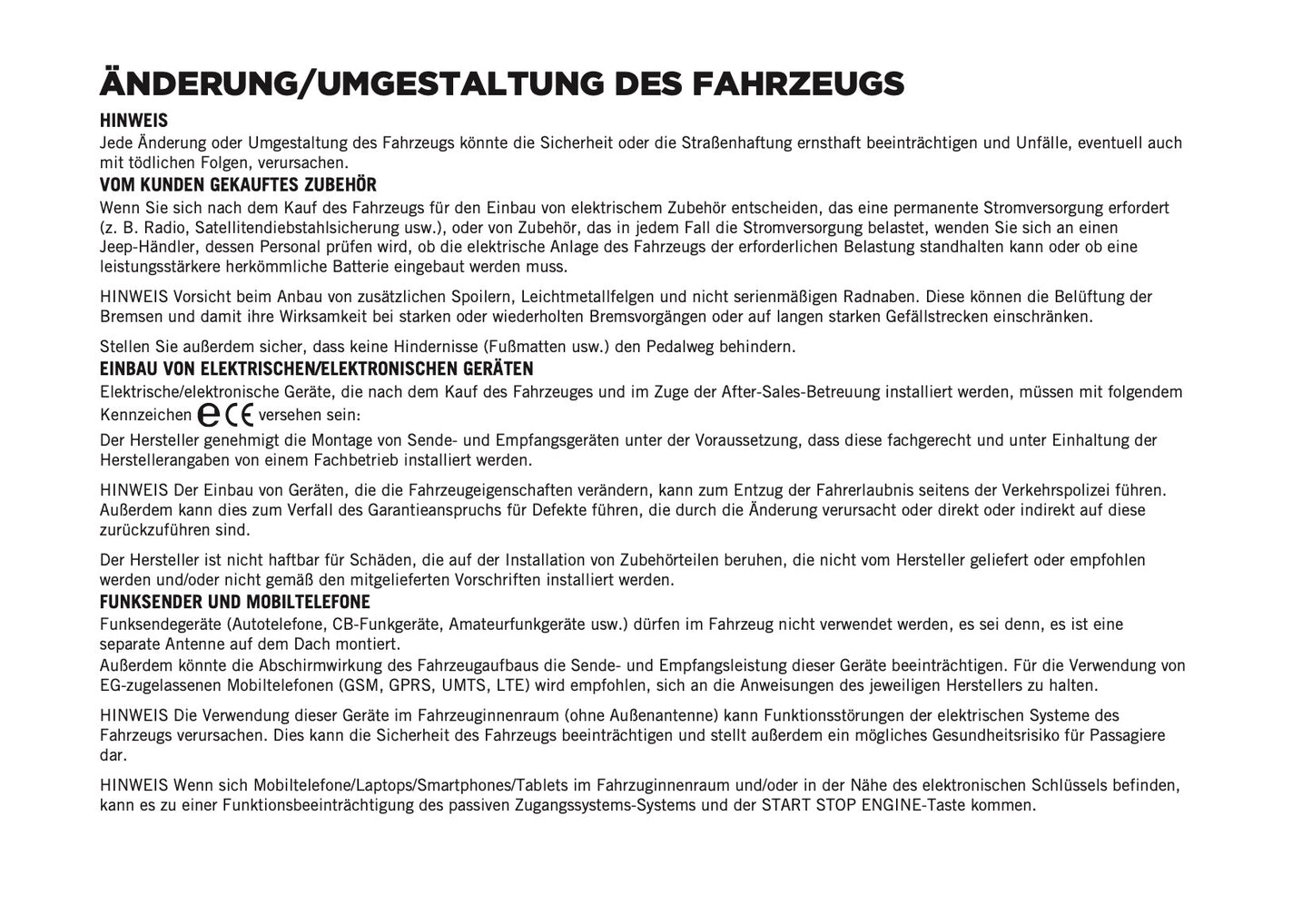 2025 Jeep Avenger Bedienungsanleitung | Deutsch