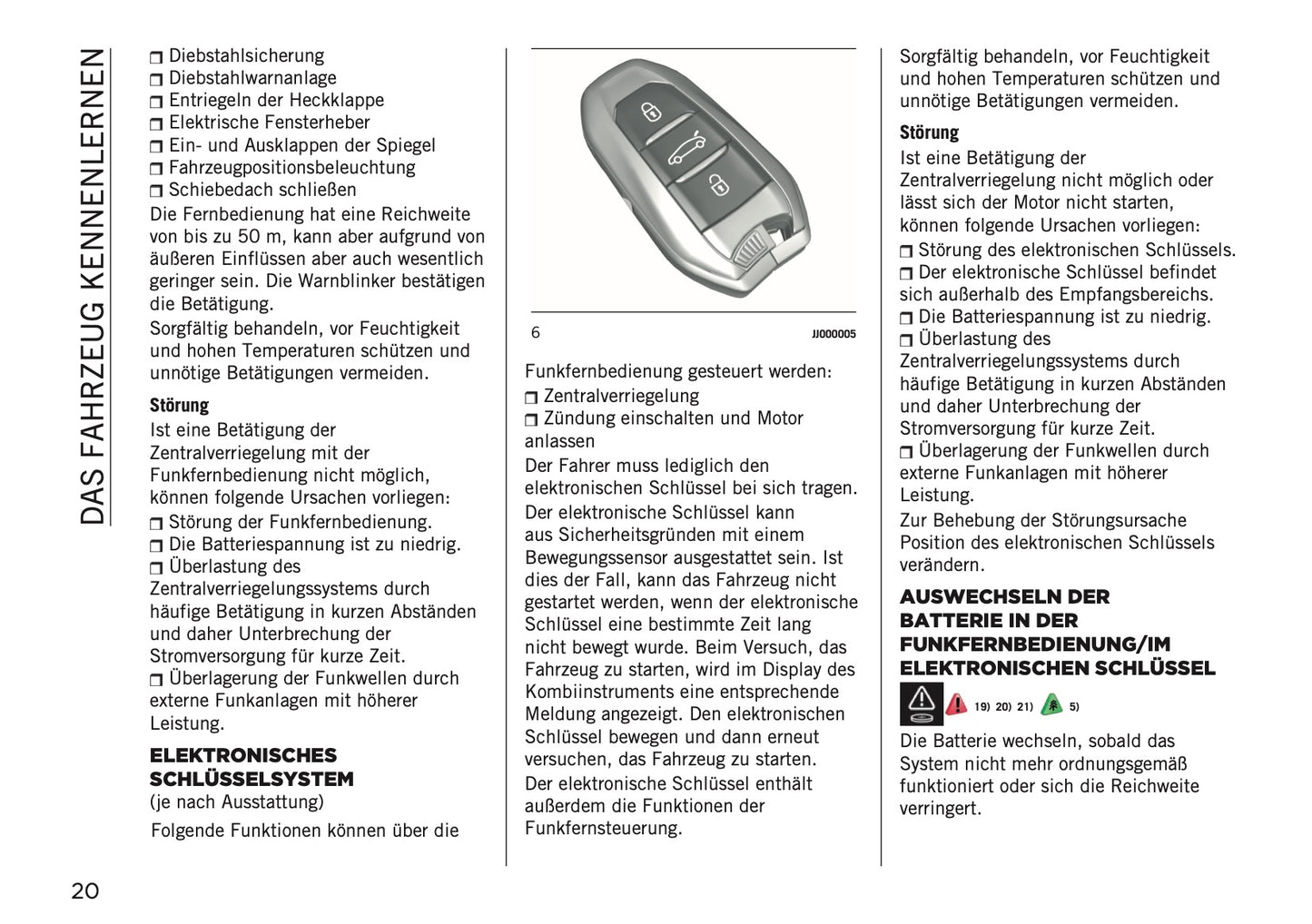 2025-2026 Jeep Avenger Bedienungsanleitung | Deutsch