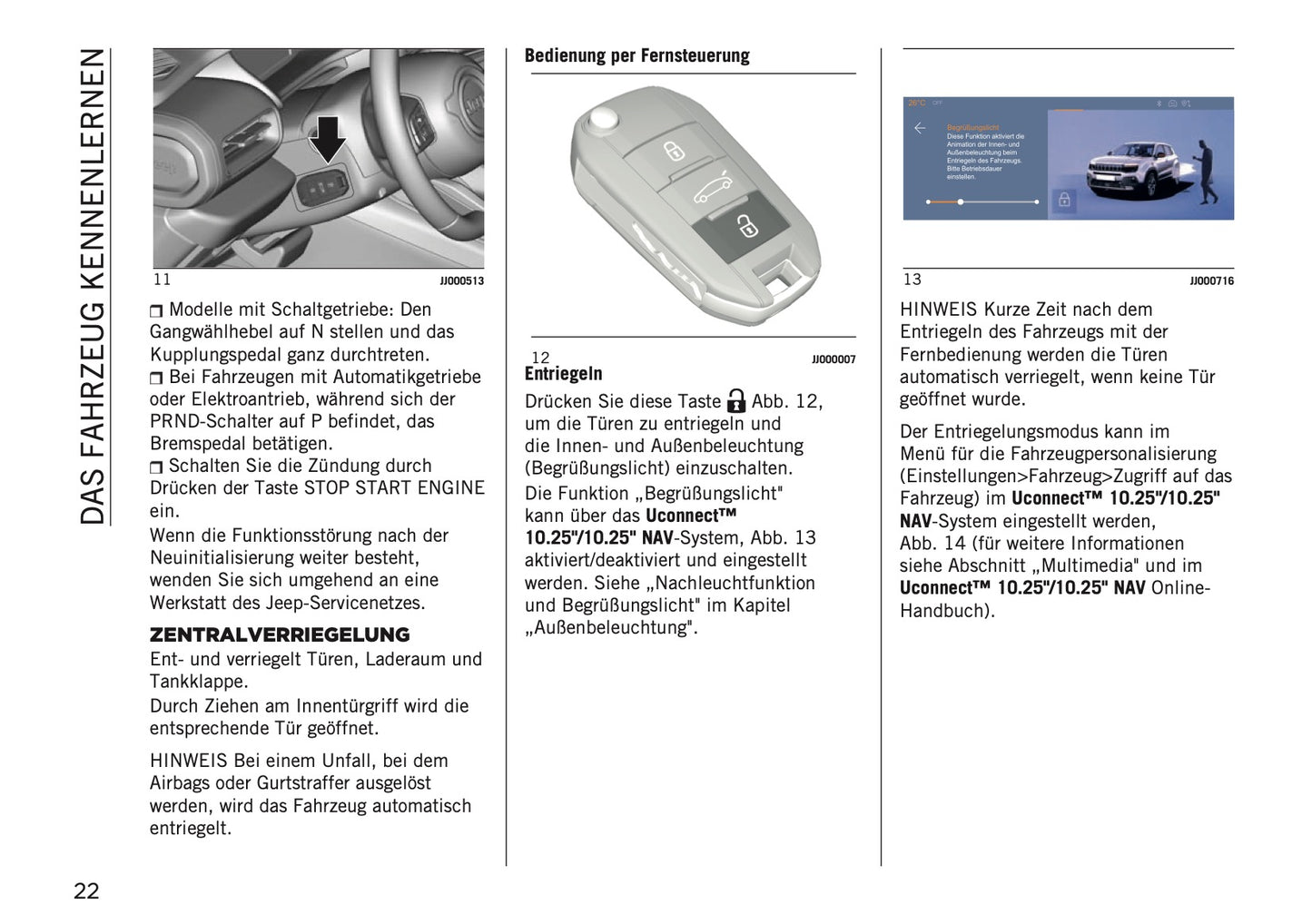2025-2026 Jeep Avenger Bedienungsanleitung | Deutsch