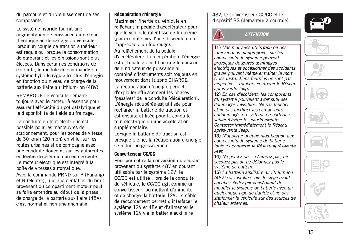 2025 Jeep Avenger Owner's Manual | French