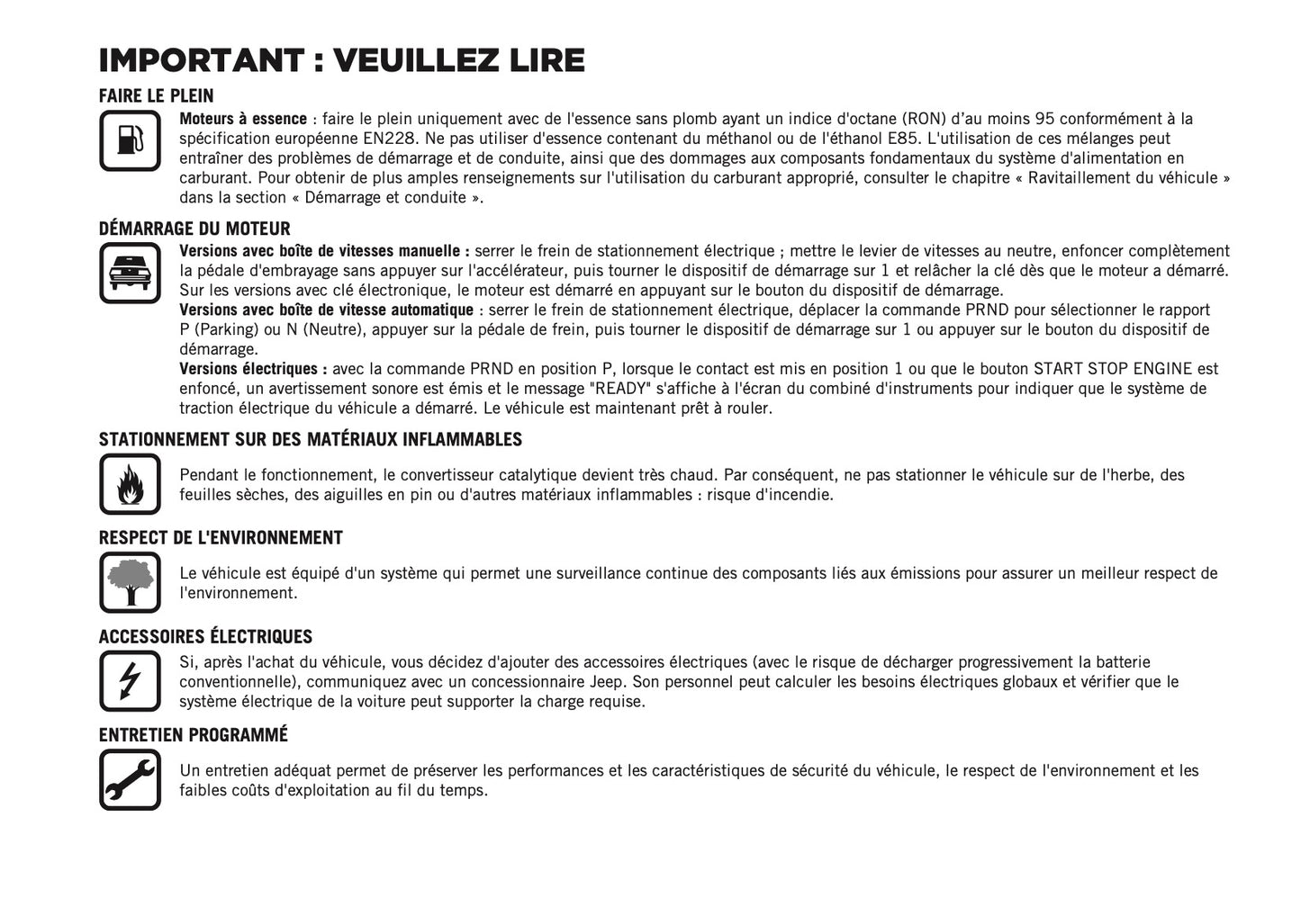 2025 Jeep Avenger Owner's Manual | French