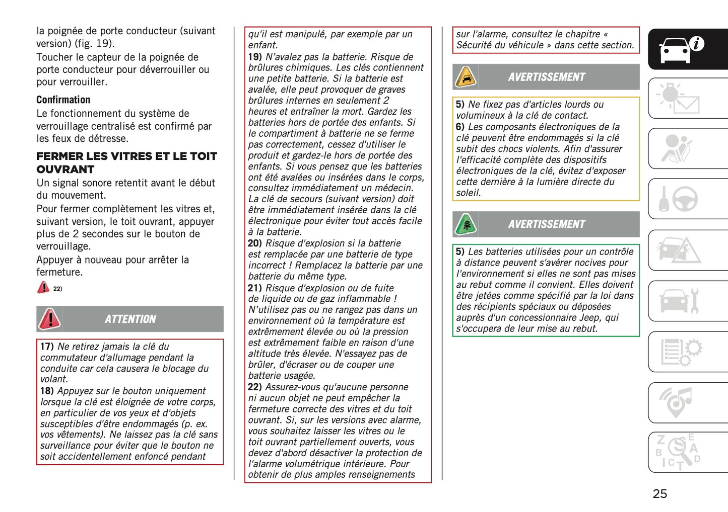 2026 Jeep Avenger Owner's Manual | French