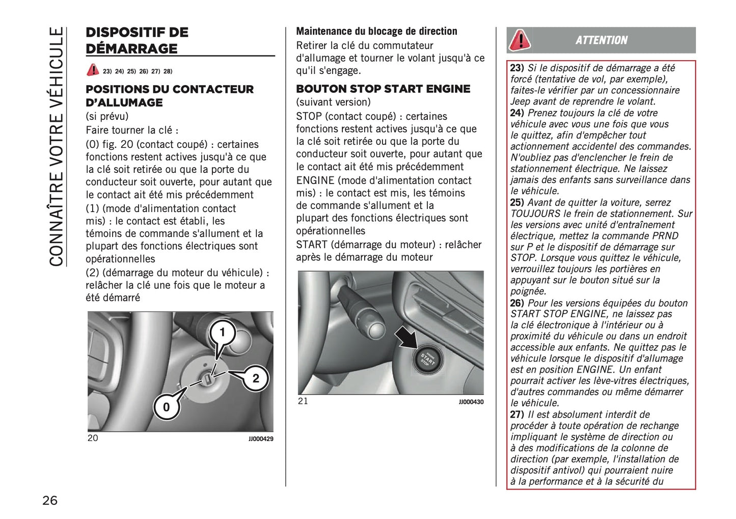 2026 Jeep Avenger Owner's Manual | French