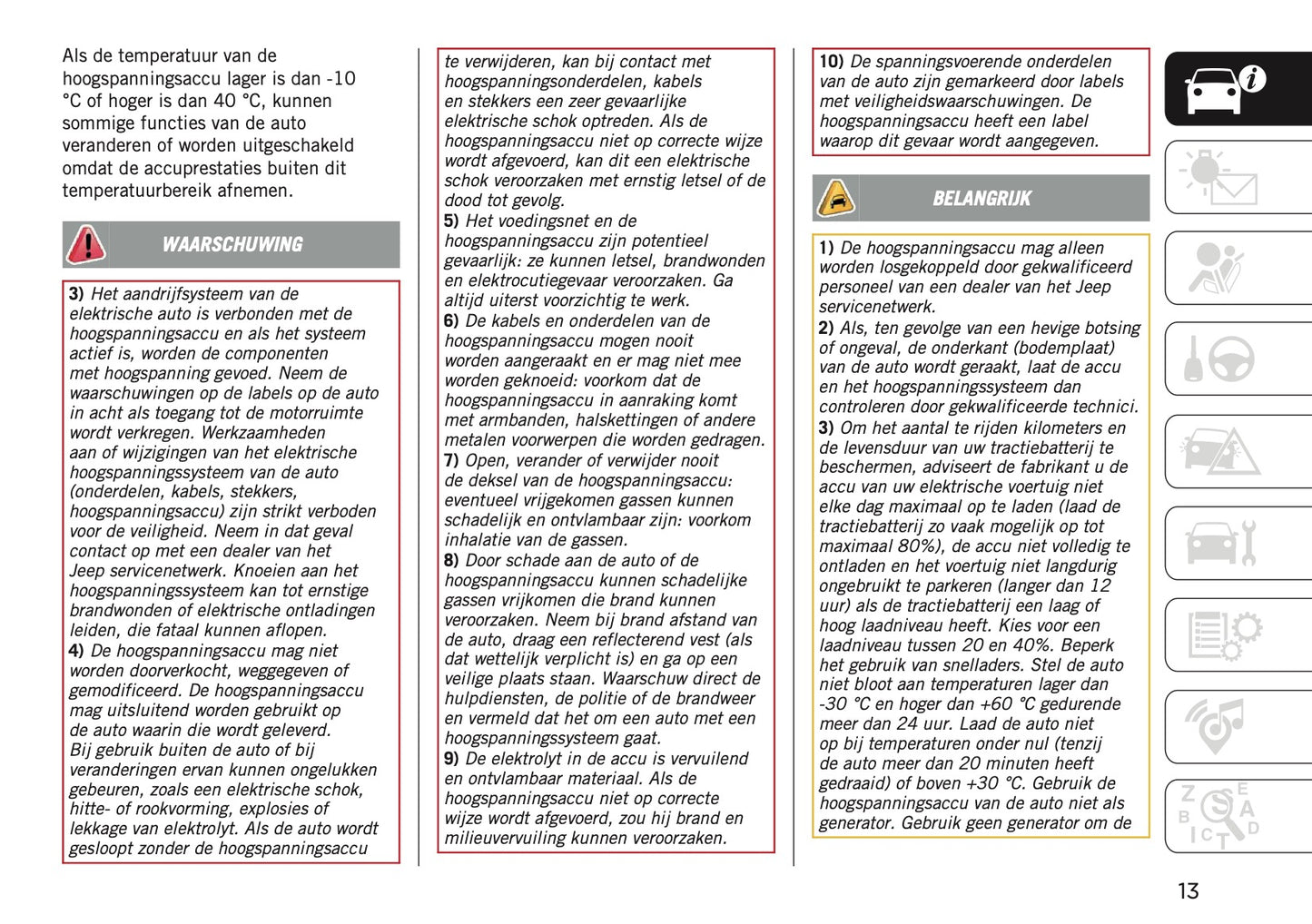 2025 Jeep Avenger Owner's Manual | Dutch