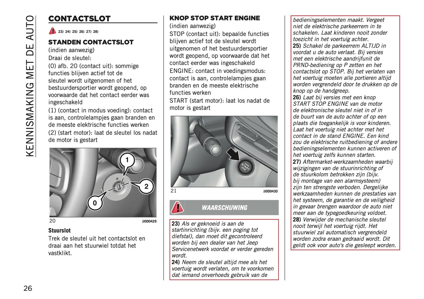 2025 Jeep Avenger Owner's Manual | Dutch