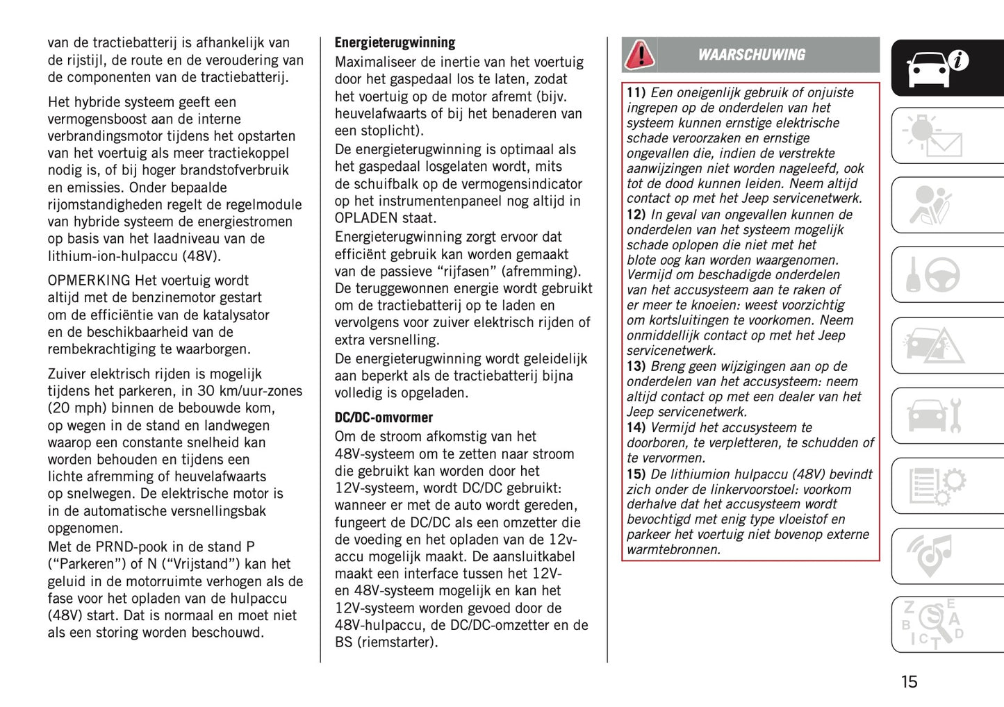 2025-2026 Jeep Avenger Owner's Manual | Dutch