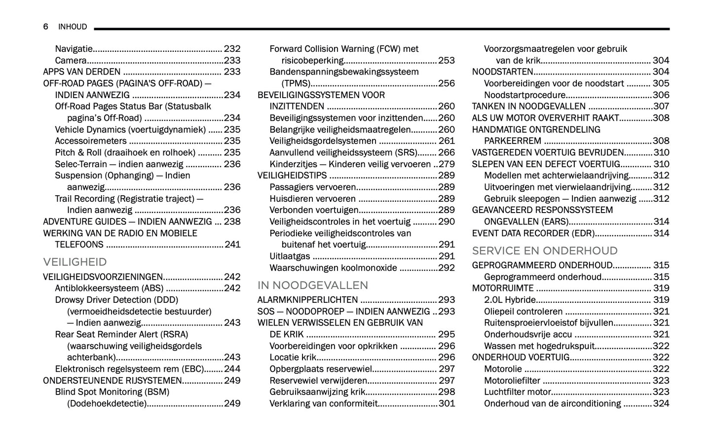 2024-2025 Jeep Grand Cherokee 4xe Owner's Manual | Dutch