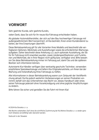 2024-2025 Kia Sportage Bedienungsanleitung | Deutsch