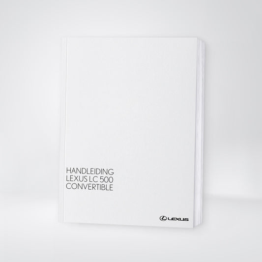 2021-2022 Lexus LC 500 Convertible Owner's Manual | Dutch