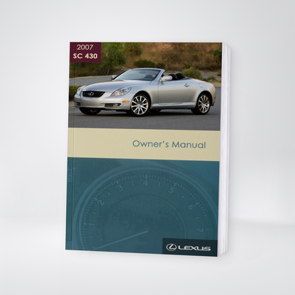 2007 Lexus SC430 Owner's Manual | English