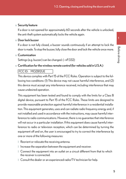 2007 Lexus SC430 Owner's Manual | English