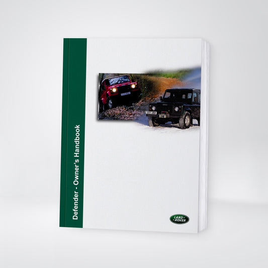 2002 Land Rover Defender Owner's Manual | English