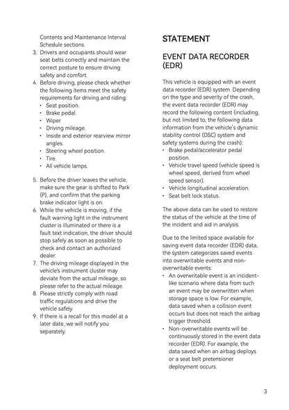 2025-2026 Leapmotor B10 Owner's Manual | English