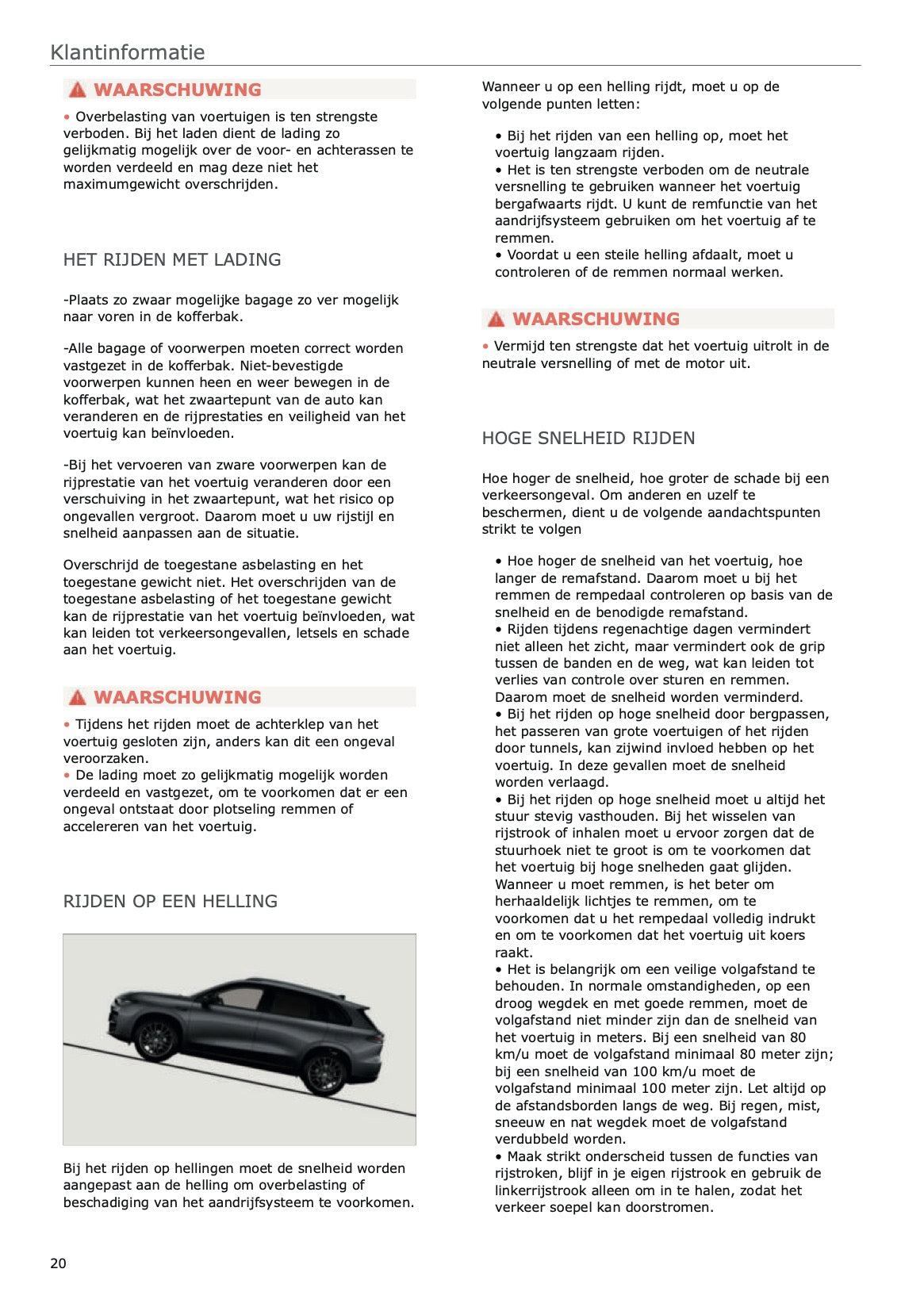 2025 Leapmotor C10 Owner's Manual | Dutch